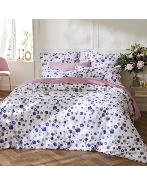 Drap-housse satin de coton uni Rose
