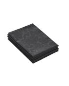 Set de 4 serviettes Arabesque gris foncé - 50x50 cm