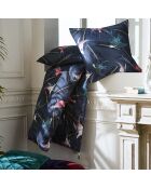 Trapunta con nappine Rondini blu - 140x200 cm