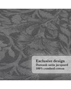 Mantel arabesco gris oscuro