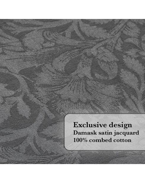 Mantel arabesco gris oscuro