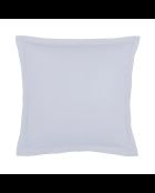 1 Baratta Grau 01 - 2x schlichter Kissenbezug aus Baumwollsatin (63x63 cm)