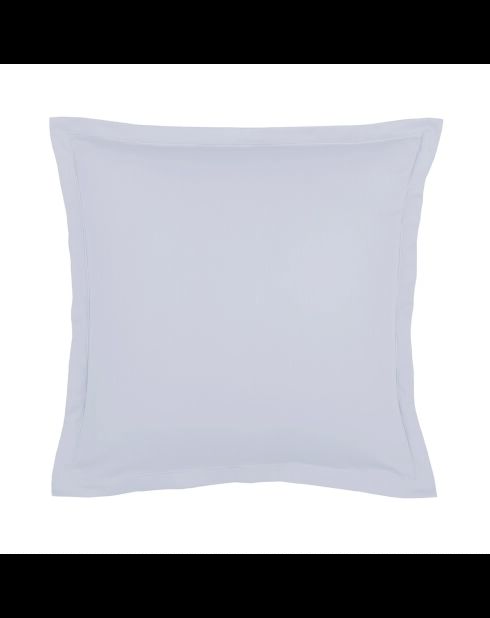 1 Baratta Grau 01 - 2x schlichter Kissenbezug aus Baumwollsatin (63x63 cm)