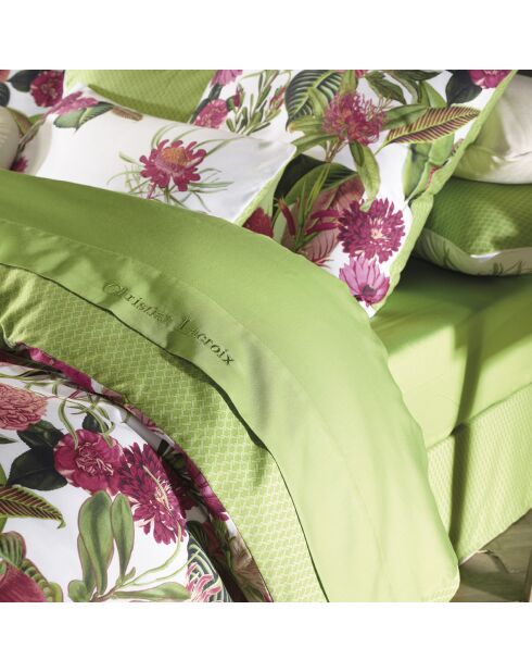 Drap-housse satin de coton Garden Micro vert