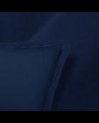 Set lakens van effen katoensatijn 1 baratta blauw 07 - 230x270 cm + 150x200x30 cm + 2x (50x80 cm)