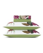 Ensemble de draps satin de coton Garden Vert - 240 x 300 cm