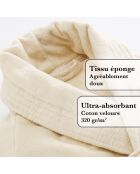 Peignoir avec col châle Vanille