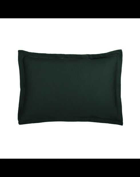 1 Baratta Kissenbezug aus Baumwollsatin, grau, einfarbig, 03 - 2 x (50 x 70 cm)