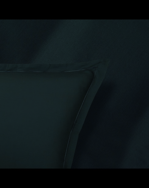 1 Baratta Kissenbezug aus Baumwollsatin, grau, einfarbig, 03 - 2 x (50 x 70 cm)