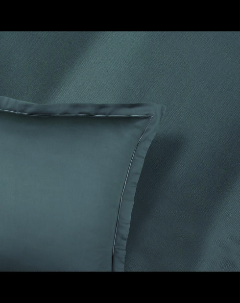 Ensemble de draps satin de coton uni 1 baratta gris 02 + 2x(90x200x30 cm) + 2x(50x70 cm)