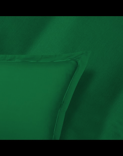 Ensemble de draps satin de coton uni 1 baratta vert 02 + 180x200x30 cm + 2x(50x70 cm)