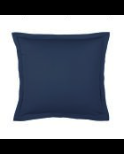 1 Kissenbezug aus Baumwollsatin, blau, einfarbig, 07-2 x (63 x 63 cm)