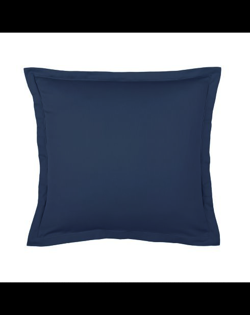 1 Kissenbezug aus Baumwollsatin, blau, einfarbig, 07-2 x (63 x 63 cm)