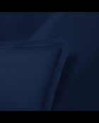 1 Kissenbezug aus Baumwollsatin, blau, einfarbig, 07-2 x (63 x 63 cm)