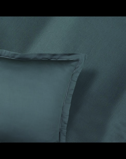 1 Baratta grauer 02 schlichter Kissenbezug aus Baumwollsatin 02 - 2x (63x63 cm)