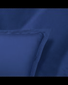 Set di lenzuola in raso di cotone tinta unita 1 baratta blue 06 - 230x270 cm + 150x200x30 cm + 2x (50x80 cm)