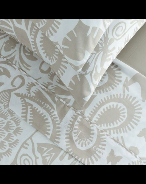 Love Stories Bettlakenset aus Baumwollsatin, taupefarben+2x (90x200x30 cm) +2x (63x63 cm)