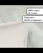 Einfarbiger Kissenbezug aus Baumwollsatin 1 Baratta Taupe 05 - 2x (63x63 cm)