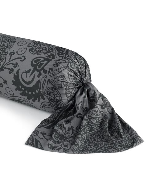 Custodia Arles in raso di cotone grigio scuro - 43x210 cm