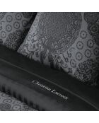 Custodia Arles in raso di cotone grigio scuro - 43x210 cm