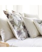 Drap-housse satin de coton uni taupe