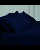 1 Baratta Blue 11 Kissenbezug aus Baumwollsatin, einfarbig, 2 x 50 x 70 cm