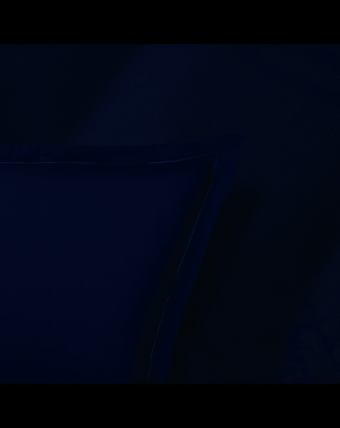 1 Baratta Blue 11 Kissenbezug aus Baumwollsatin, einfarbig, 2 x 50 x 70 cm