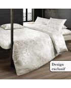 Custodia Love stories in raso di cotone taupe - 43x210 cm