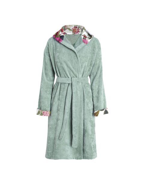 Peignoir avec capuche Garden vert