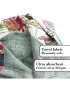 Peignoir avec capuche Garden vert