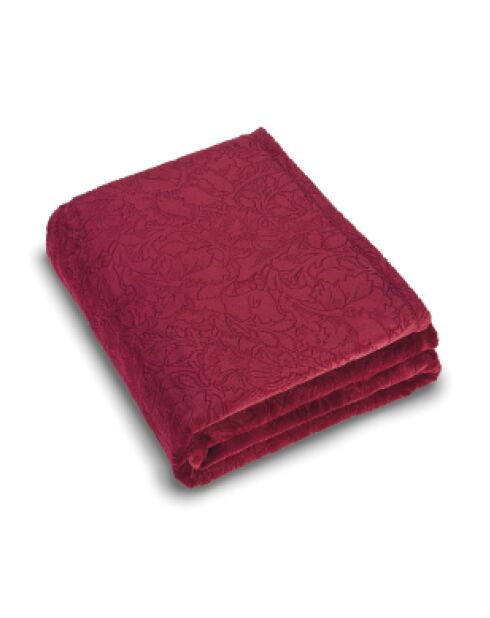 Maxi-Decke/Tagesdecke - Design: Arabesque in Burgunderrot - 180x220 cm