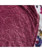 Maxi-Decke/Tagesdecke - Design: Arabesque in Burgunderrot - 180x220 cm