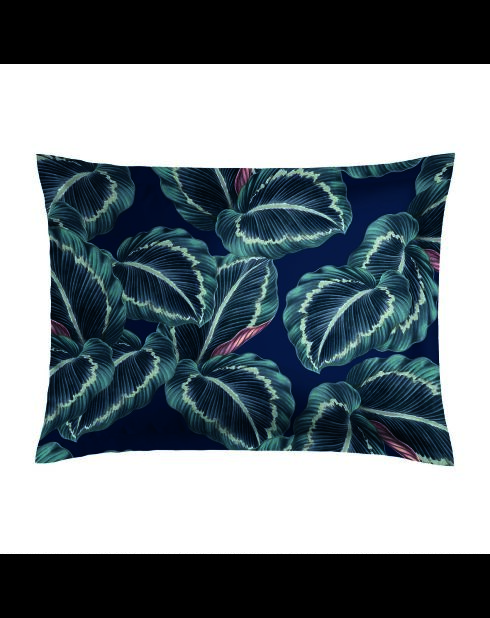 2 Kissenbezüge aus Baumwollsatin von Tigelle, 50 x 70 cm, dunkelblau