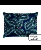 2 Kissenbezüge aus Baumwollsatin von Tigelle, 50 x 70 cm, dunkelblau