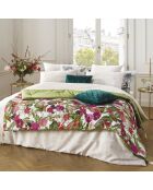 Trapunta con nappine super spesse in raso di cotone 100% — 140x200 cm: Garden green