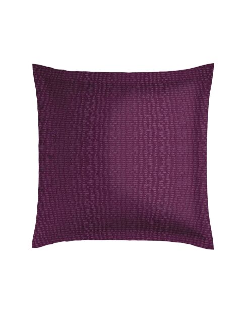 Kissenbezüge aus weißem Baumwollsatin mit 2 kunstvollen Blumen, 63 x 63 cm