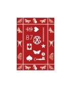 Set de 2 paños de cocina Amulette rojo/blanco - 50x70 cm