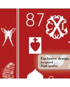 Set de 2 paños de cocina Amulette rojo/blanco - 50x70 cm