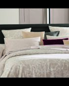 Arabesque taupe katoenen satijnen kussensloop - 63x63 cm