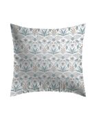 2 weiße Kissenbezüge aus Sansibar-Baumwollsatin, 63 x 63 cm