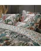 2 weiße Kissenbezüge aus Sansibar-Baumwollsatin, 63 x 63 cm