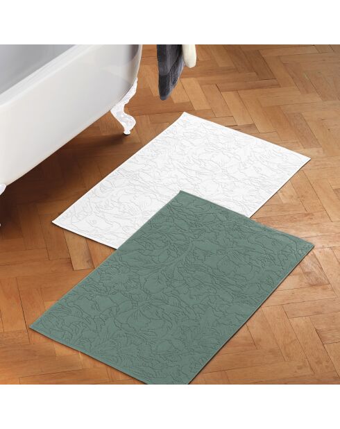 Alfombra de baño verde botella - 50x70 cm