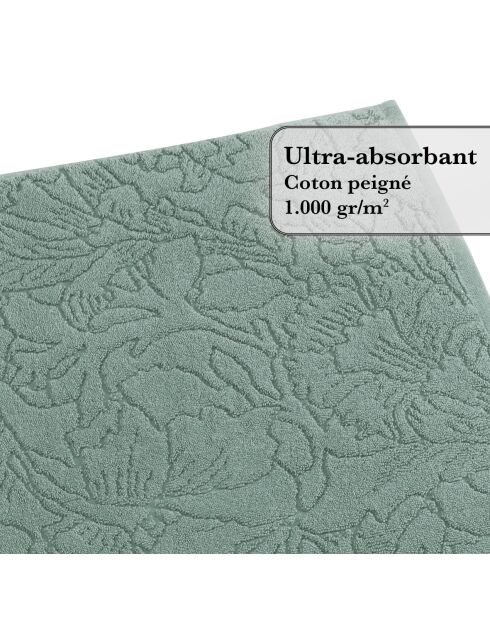 Alfombra de baño verde botella - 50x70 cm