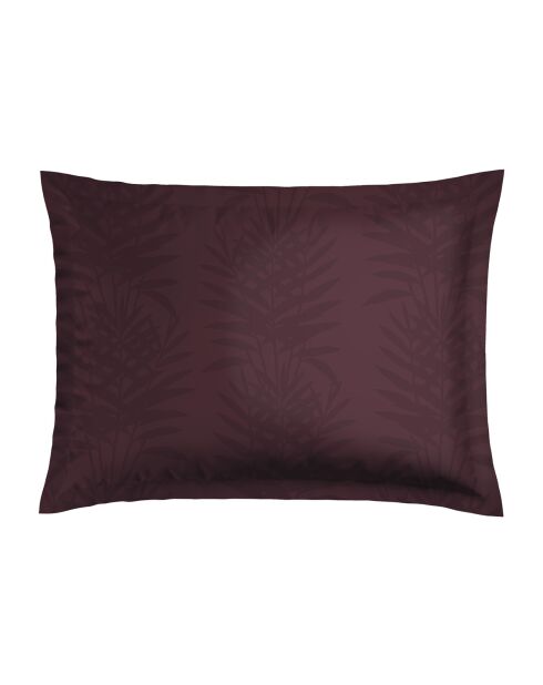 2 Kissenbezüge aus Baumwollsatin in Tanzania, 50 x 70 cm, Pflaumenfarben