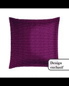 2 katoenen satijnen kussenslopen Pastelbloemen Zwart - 63x63 cm