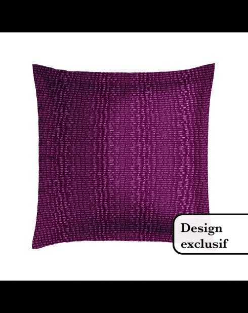 2 Kissenbezüge aus Baumwollsatin in Pastellfarben, Schwarz, 63 x 63 cm