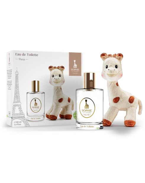 Coffret eau de toilette 100 ml + Sophie Jouet Doux 17 Cm