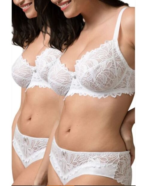 Lot de 2 soutien-gorge à armatures Rosana blancs