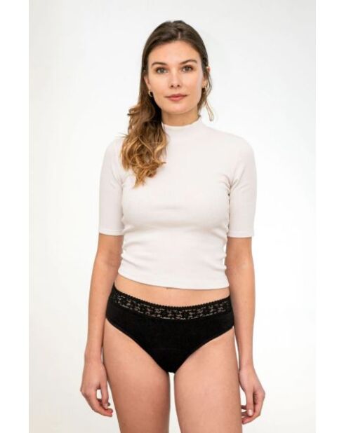 Lot de 2 culottes menstruelles micro Bio ultra absorbant mix noires