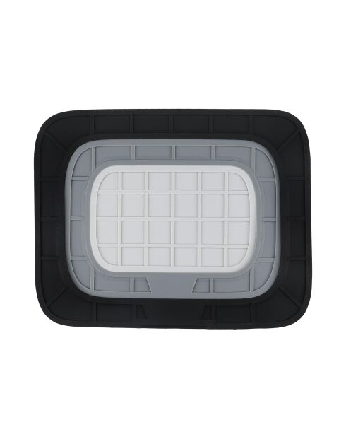 Ensemble de dessous de plat MC en silicone noir/gris - 18x23x1cm